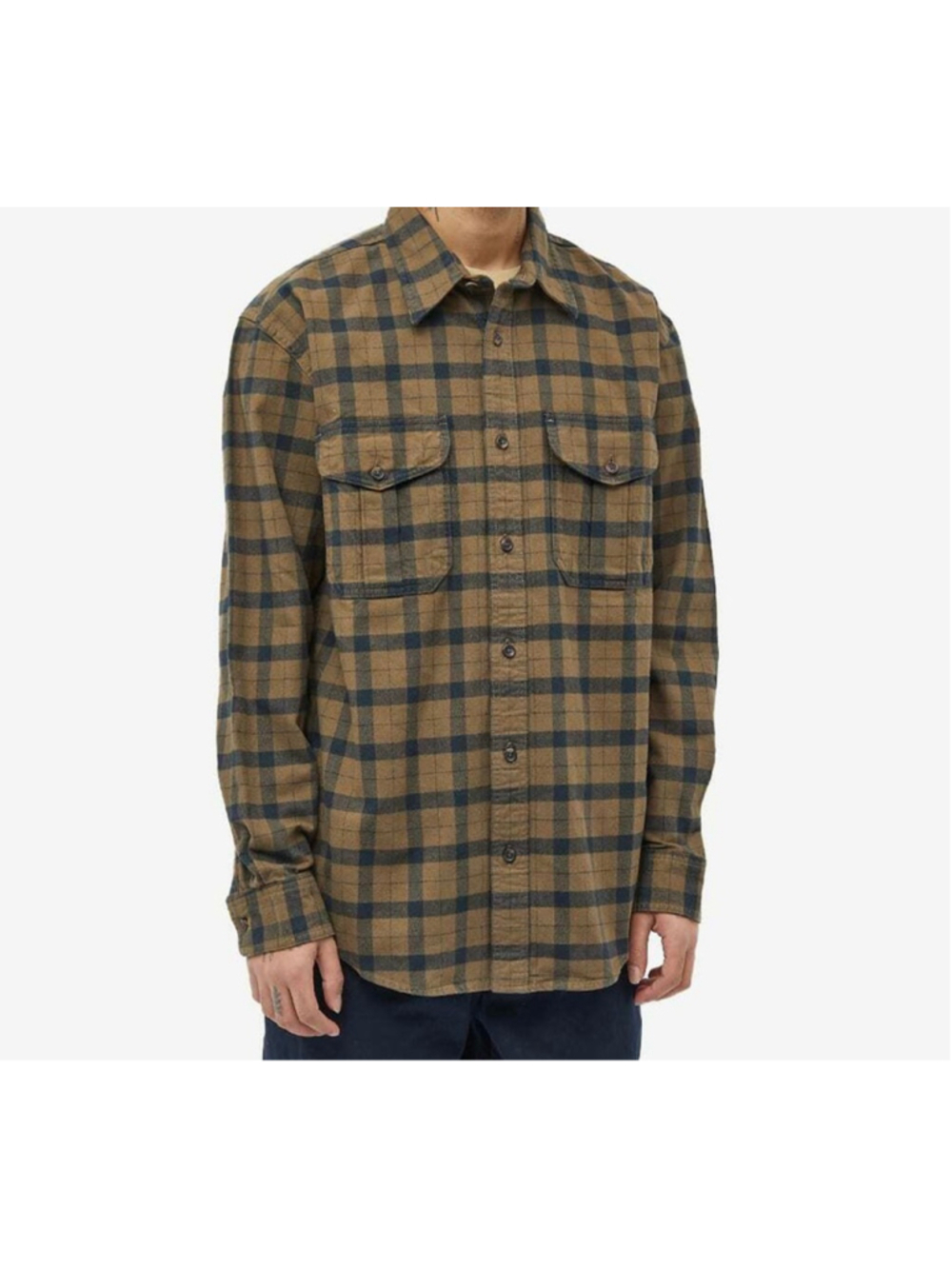 Filson Otter Green Black Plaid Alaskan Guide Shirt Mens XXXL
